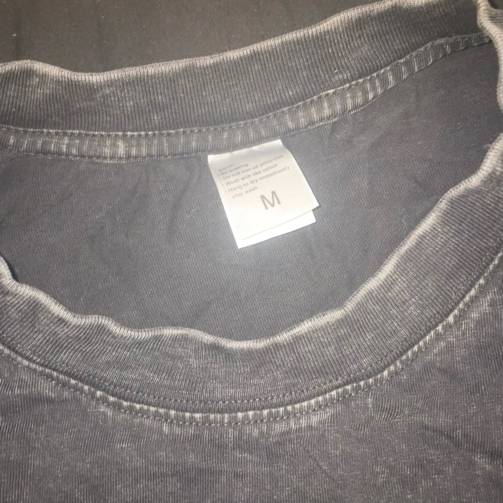 It is what it is acid wash oversized Black Graphic T-Shirt size medium - Picture 2 of 5